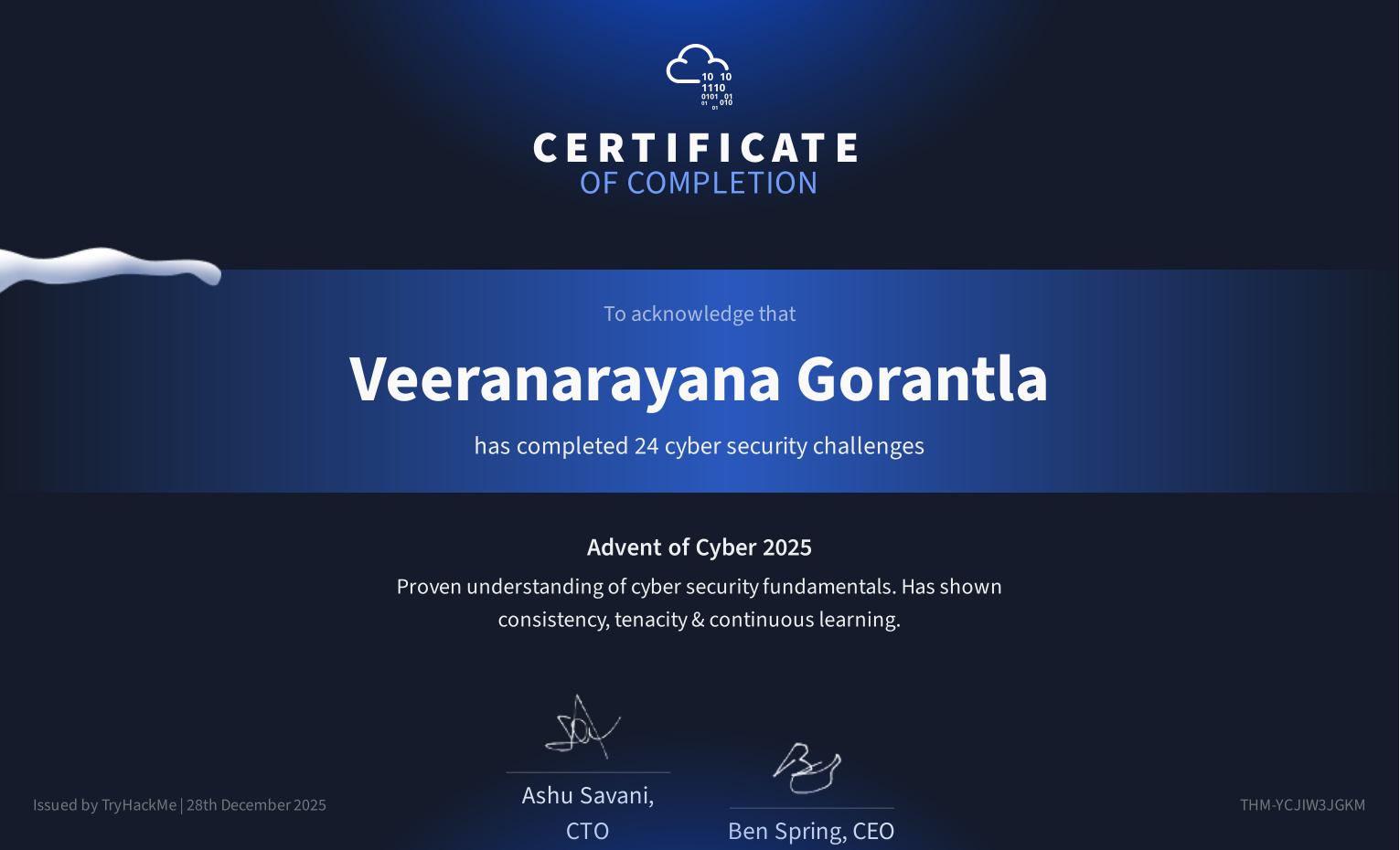 Advent Of Cyber 2025