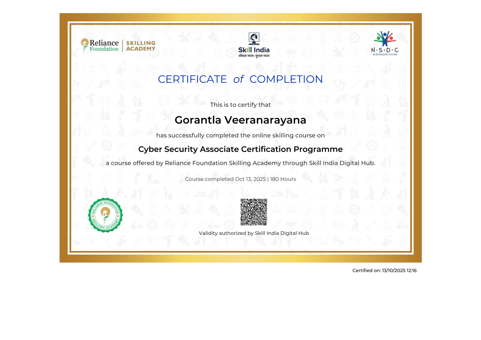 Cyber Security Associate Certificate