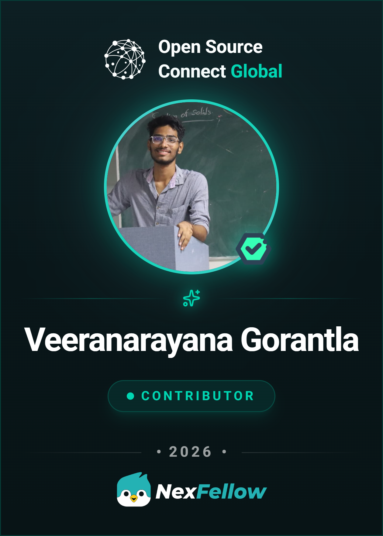 Oscg Contributor Veeranarayana Gorantla